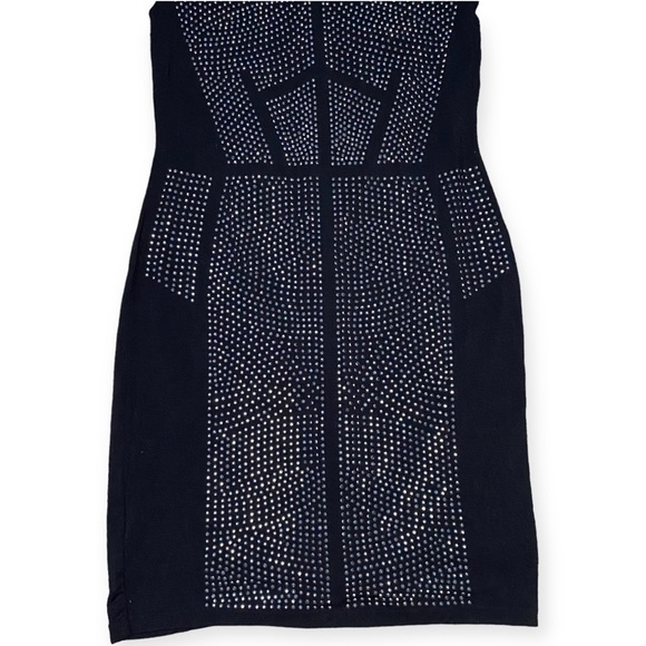 CHELSEA & Theodore Black Rhinestone Sheath Dress - Small - Picture 2 of 8